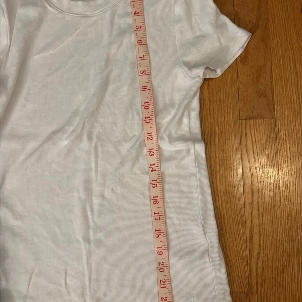 Set of 3 Banana Republic Classic Ribbed Tees - Black, Gray, and White - Picture 6 of 7